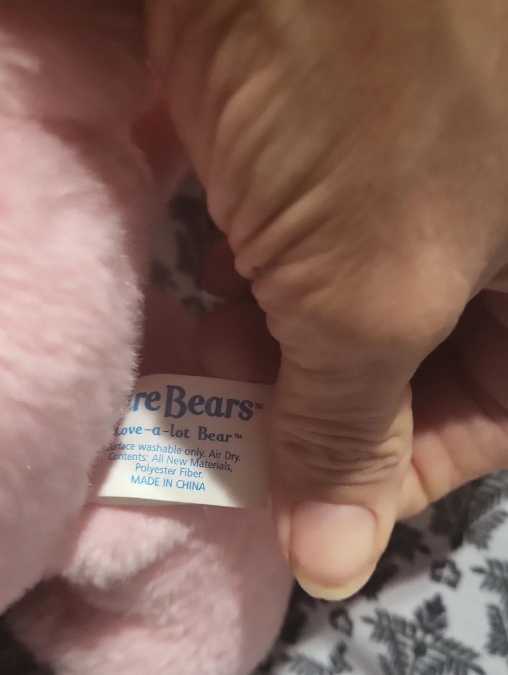 Care Bears Pink Heart Belly Plush - Pink and White Accents
